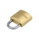 Brass Padlock X-Small 20 mm with brass cylinder and steel shackle